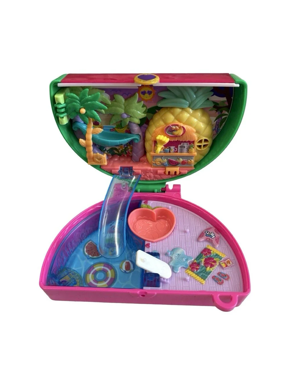 2021 Polly Pocket Watermelon Pool Party Compact Scented Playset - No Accessories